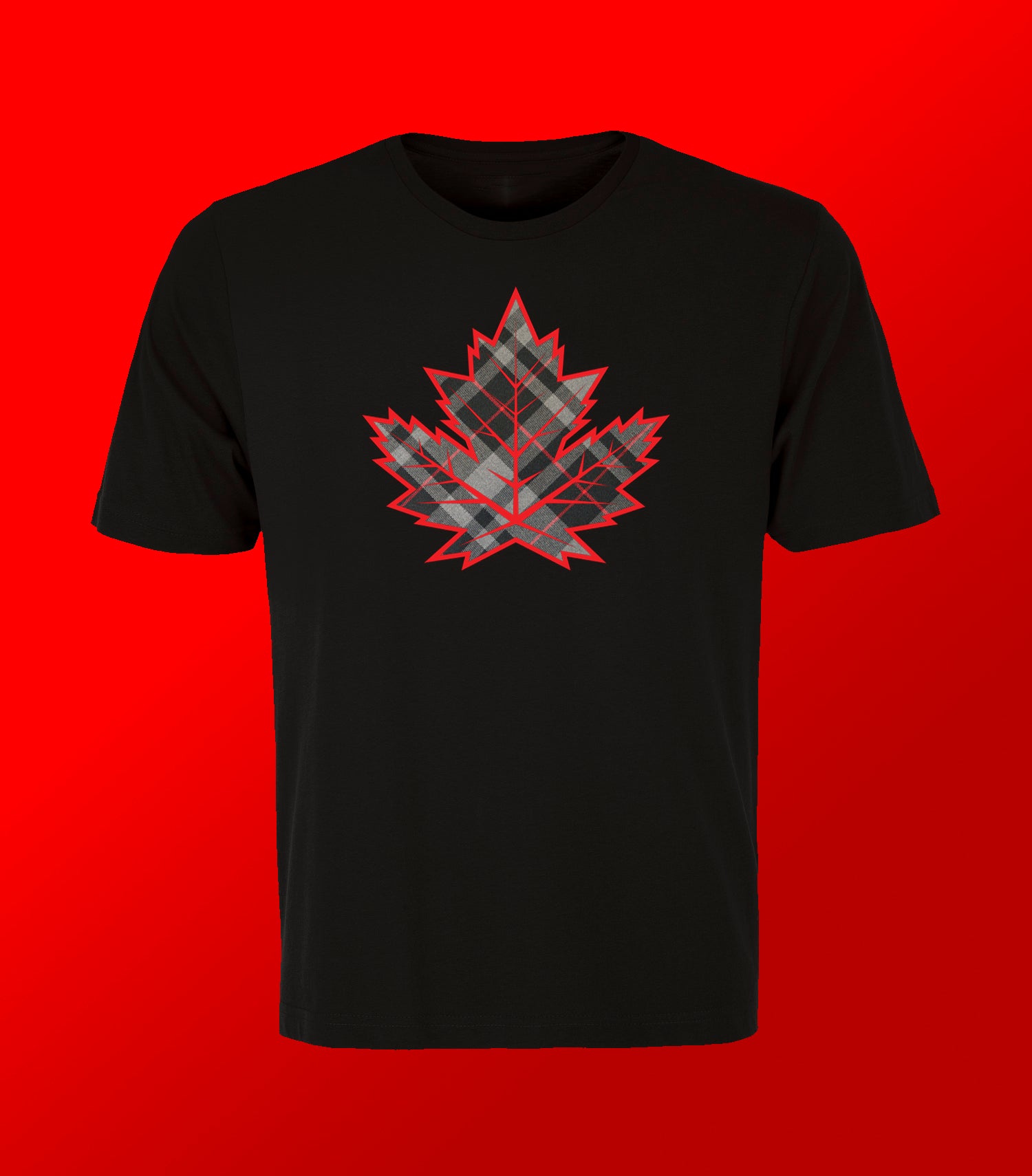 Actual Plaid Maple Leaf T-shirt
