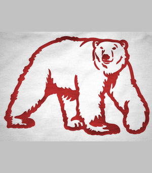 Metallic Ladies Polar Bear